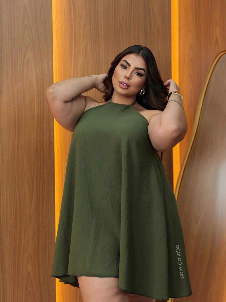 Vestido Feminino Plus Size Curto