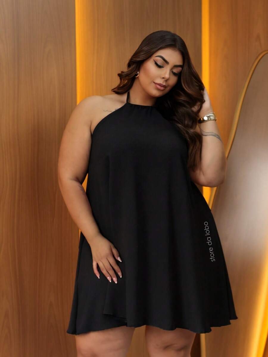 Vestido Feminino Plus Size Curto