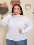 Blusa Cacharrel Plus Size Azul