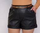 Shorts Natalie Couro Plus Size