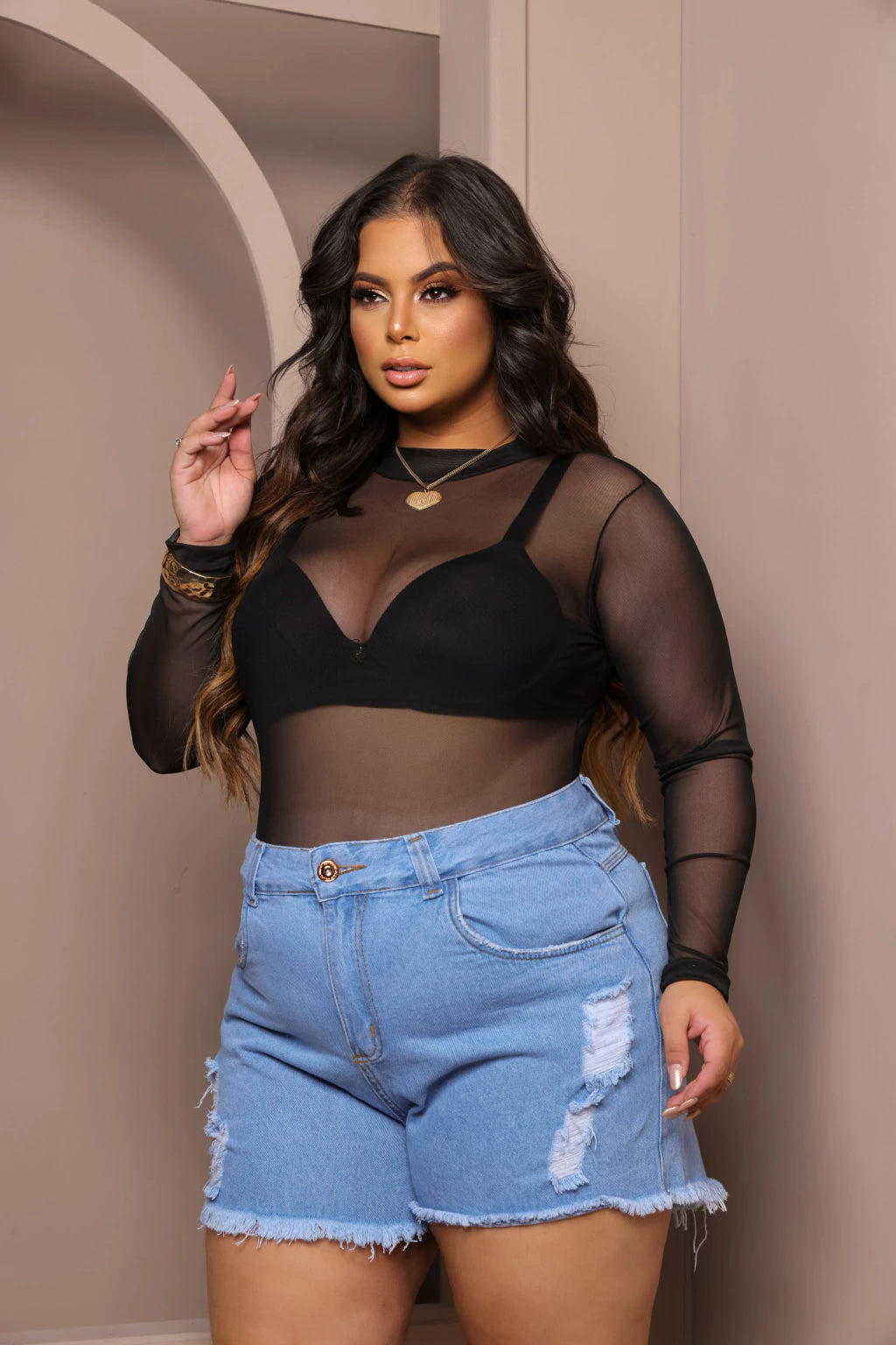 Body Ariel Tule Plus Size