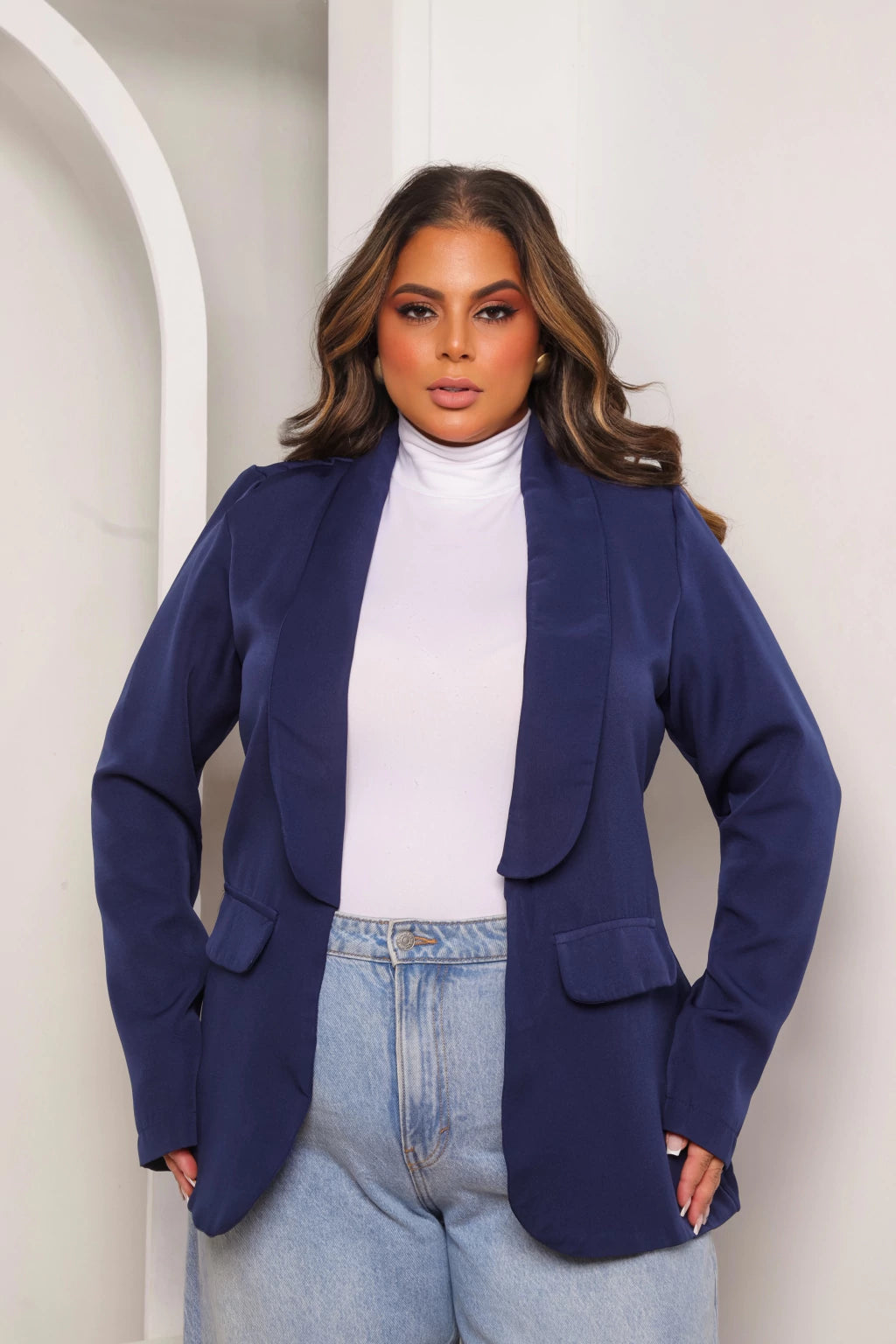 Blazer Verônica Alfaiataria Premium Plus
