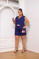 Conjunto Alfaiataria Plus Size Mônica
