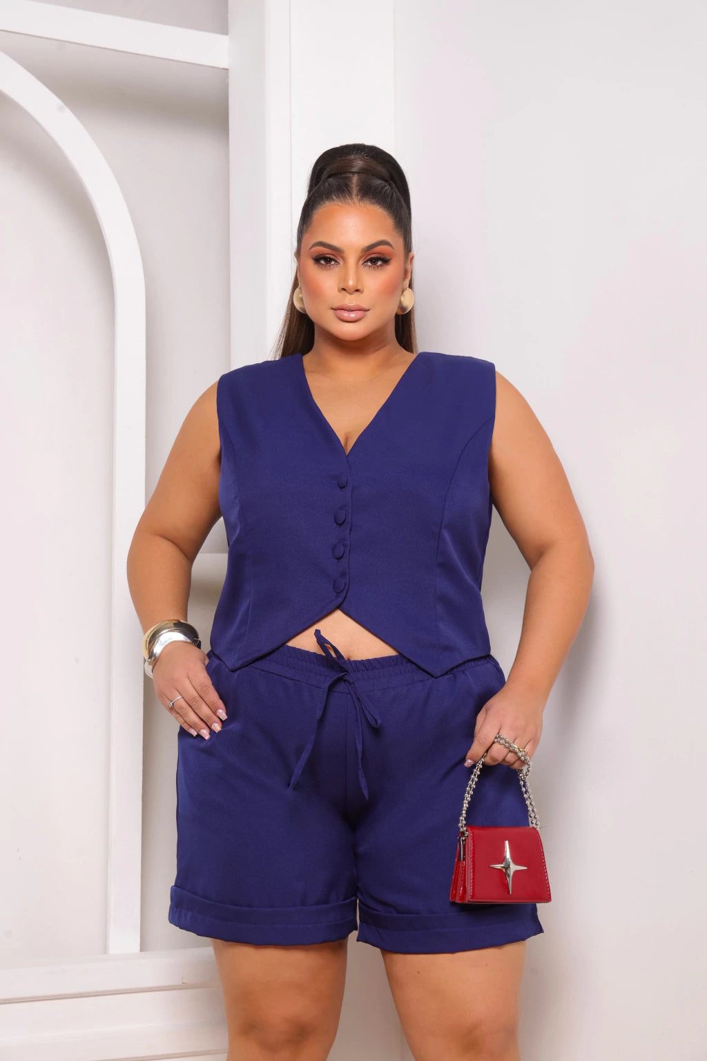Conjunto Alfaiataria Plus Size Mônica