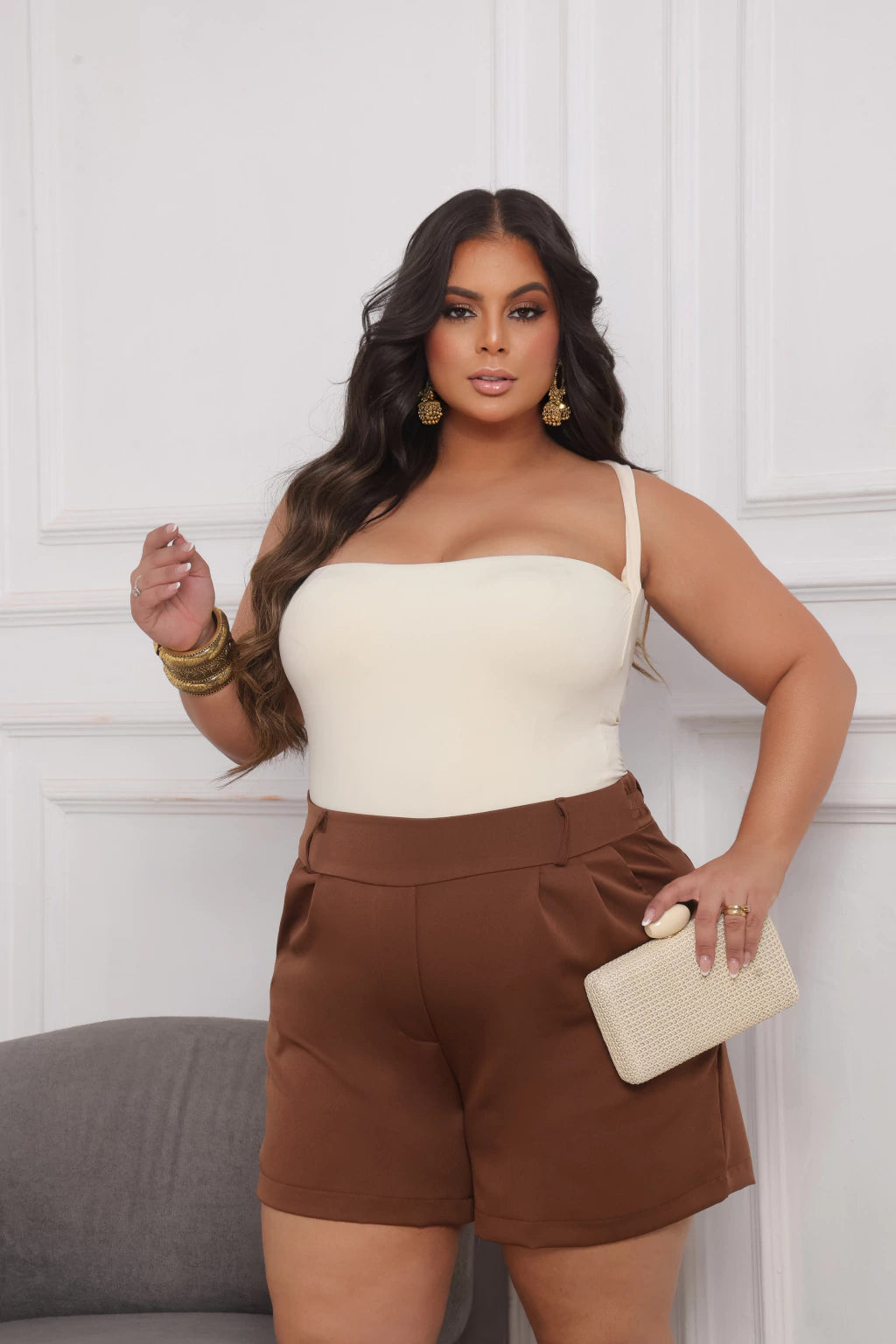 Shorts Lola Alfaiataria Plus Size