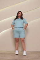 Conjunto Lila Plus Size Moletinho