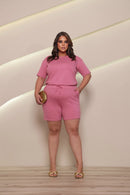 Conjunto Lila Plus Size Moletinho